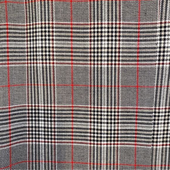 New Urban Outfitters $99 Plaid Double Breasted Red Blk Check Blazer Small NWT - Picture 11 of 15